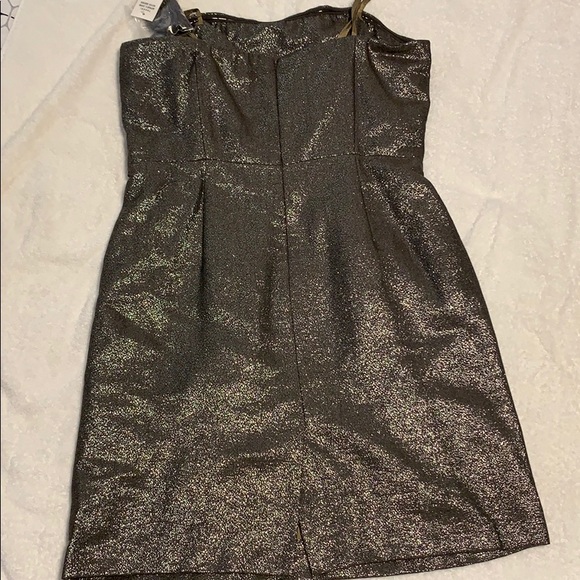 Tahari | Cocktail strapless dress | charcoal grey - Picture 5 of 11